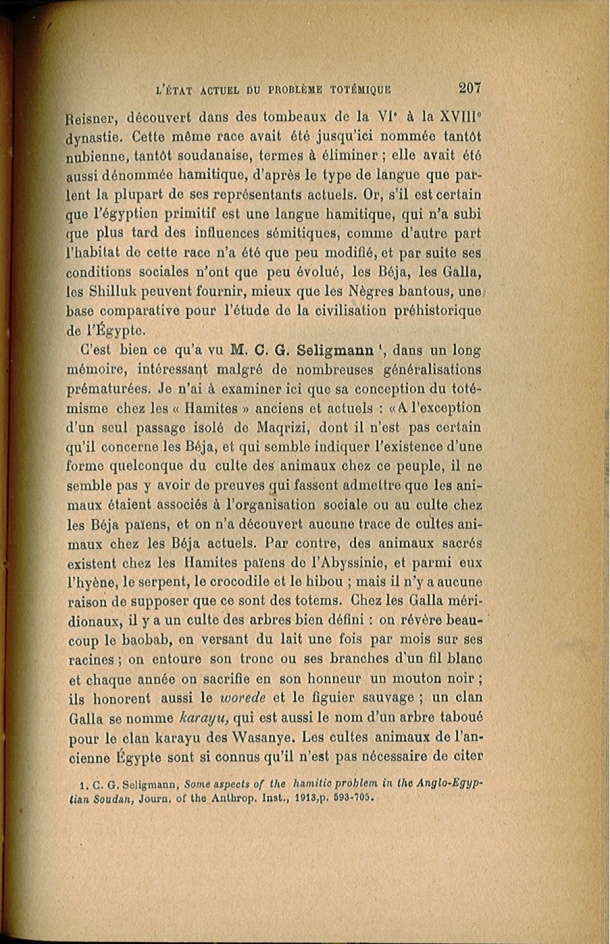 Arnold Van Gennep, l'État Actuel du Problème Totémique, 1920 / Arnold Van Gennep, l'État Actuel du Problème Totémique, 1920 / Van Gennep, Arnold / 