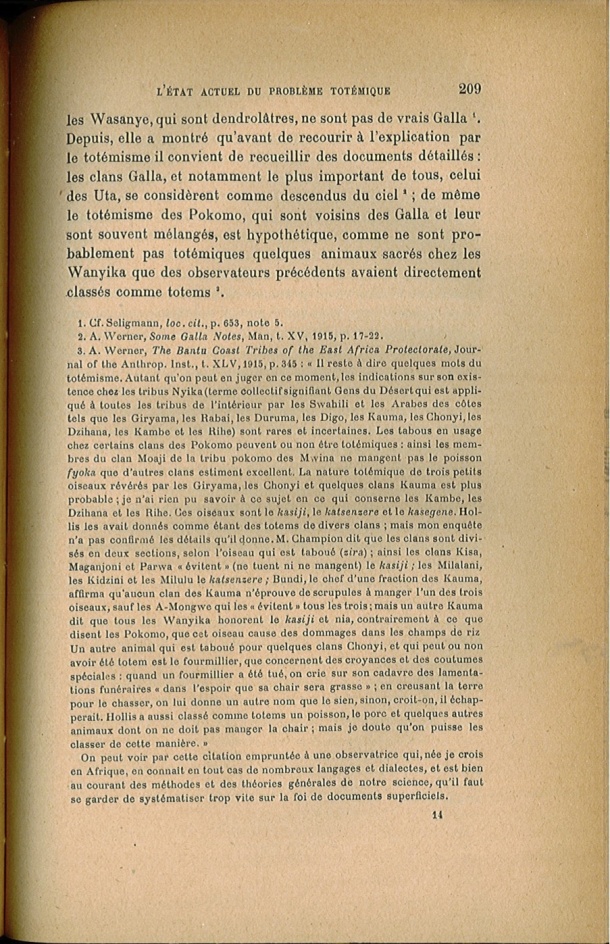 Arnold Van Gennep, l'État Actuel du Problème Totémique, 1920 / Arnold Van Gennep, l'État Actuel du Problème Totémique, 1920 / Van Gennep, Arnold /
