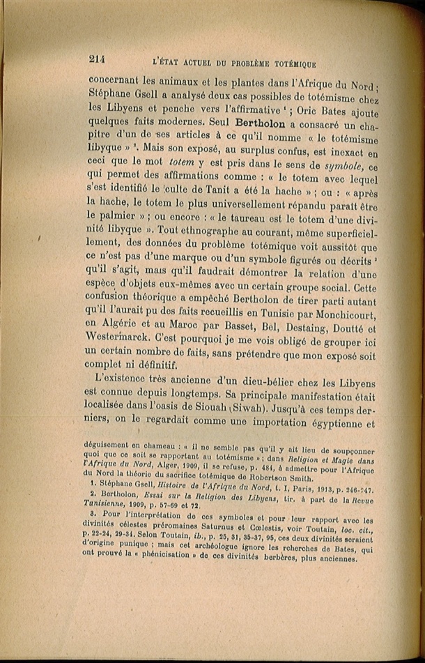 Arnold Van Gennep, l'État Actuel du Problème Totémique, 1920 / Arnold Van Gennep, l'État Actuel du Problème Totémique, 1920 / Van Gennep, Arnold /