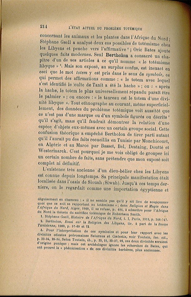 Arnold Van Gennep, l'État Actuel du Problème Totémique, 1920 / Arnold Van Gennep, l'État Actuel du Problème Totémique, 1920 / Van Gennep, Arnold / 