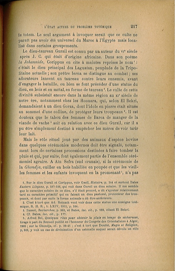 Arnold Van Gennep, l'État Actuel du Problème Totémique, 1920 / Arnold Van Gennep, l'État Actuel du Problème Totémique, 1920 / Van Gennep, Arnold /