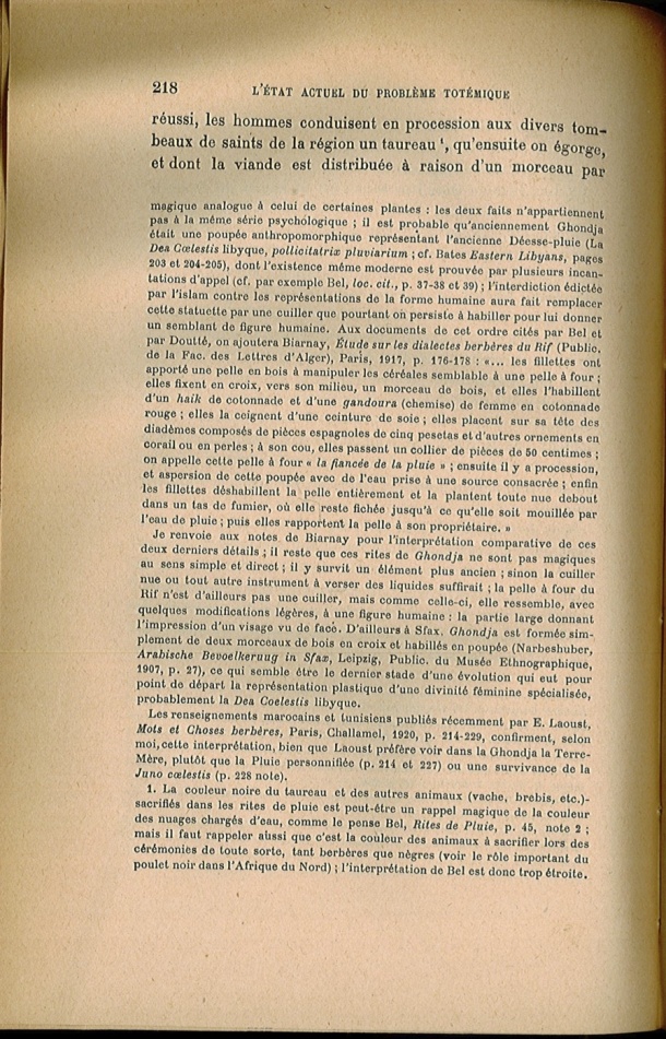 Arnold Van Gennep, l'État Actuel du Problème Totémique, 1920 / Arnold Van Gennep, l'État Actuel du Problème Totémique, 1920 / Van Gennep, Arnold /