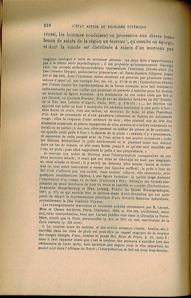 Arnold Van Gennep, l'État Actuel du Problème Totémique, 1920 / Arnold Van Gennep, l'État Actuel du Problème Totémique, 1920 / Van Gennep, Arnold / 