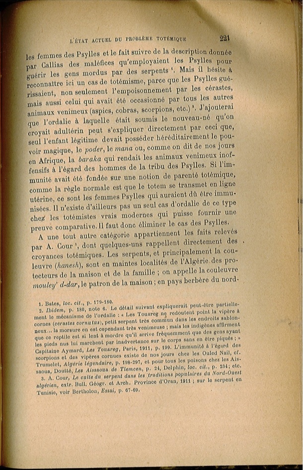 Arnold Van Gennep, l'État Actuel du Problème Totémique, 1920 / Arnold Van Gennep, l'État Actuel du Problème Totémique, 1920 / Van Gennep, Arnold /