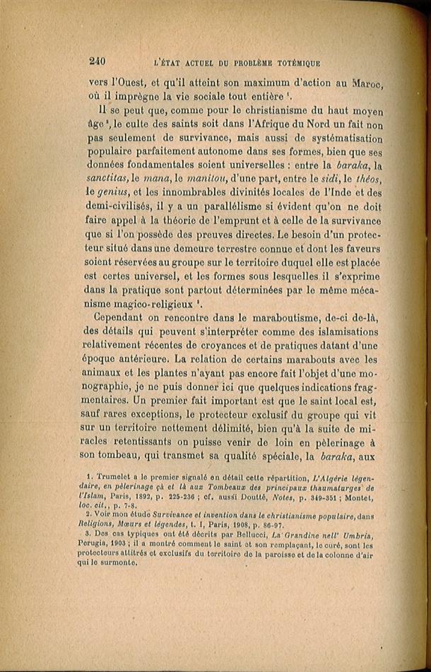 Arnold Van Gennep, l'État Actuel du Problème Totémique, 1920 / Arnold Van Gennep, l'État Actuel du Problème Totémique, 1920 / Van Gennep, Arnold /