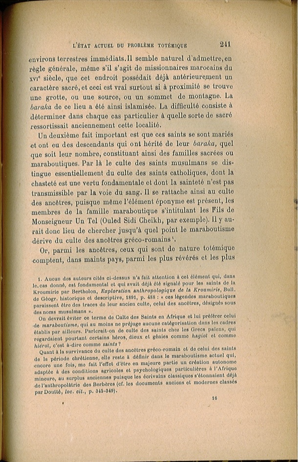 Arnold Van Gennep, l'État Actuel du Problème Totémique, 1920 / Arnold Van Gennep, l'État Actuel du Problème Totémique, 1920 / Van Gennep, Arnold /