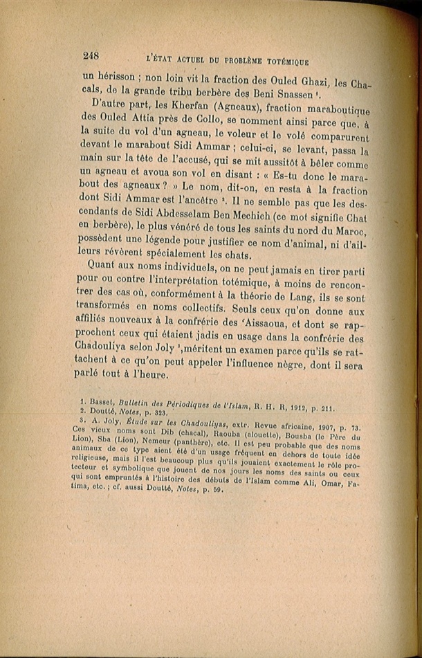 Arnold Van Gennep, l'État Actuel du Problème Totémique, 1920 / Arnold Van Gennep, l'État Actuel du Problème Totémique, 1920 / Van Gennep, Arnold /