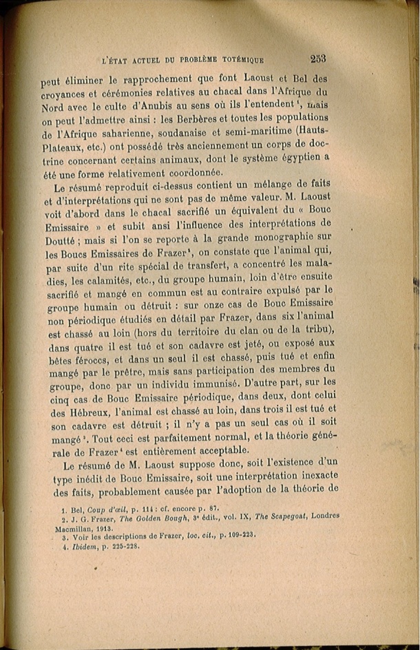 Arnold Van Gennep, l'État Actuel du Problème Totémique, 1920 / Arnold Van Gennep, l'État Actuel du Problème Totémique, 1920 / Van Gennep, Arnold / 