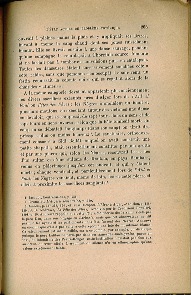 Arnold Van Gennep, l'État Actuel du Problème Totémique, 1920 / Arnold Van Gennep, l'État Actuel du Problème Totémique, 1920 / Van Gennep, Arnold /