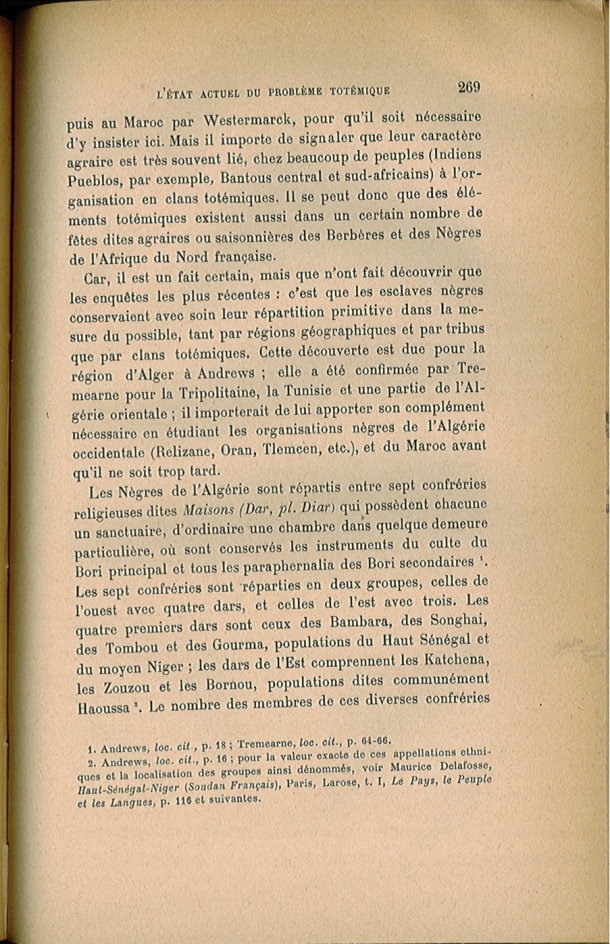 Arnold Van Gennep, l'État Actuel du Problème Totémique, 1920 / Arnold Van Gennep, l'État Actuel du Problème Totémique, 1920 / Van Gennep, Arnold /