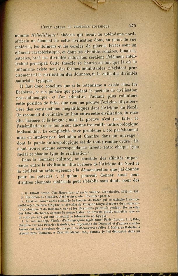 Arnold Van Gennep, l'État Actuel du Problème Totémique, 1920 / Arnold Van Gennep, l'État Actuel du Problème Totémique, 1920 / Van Gennep, Arnold / 