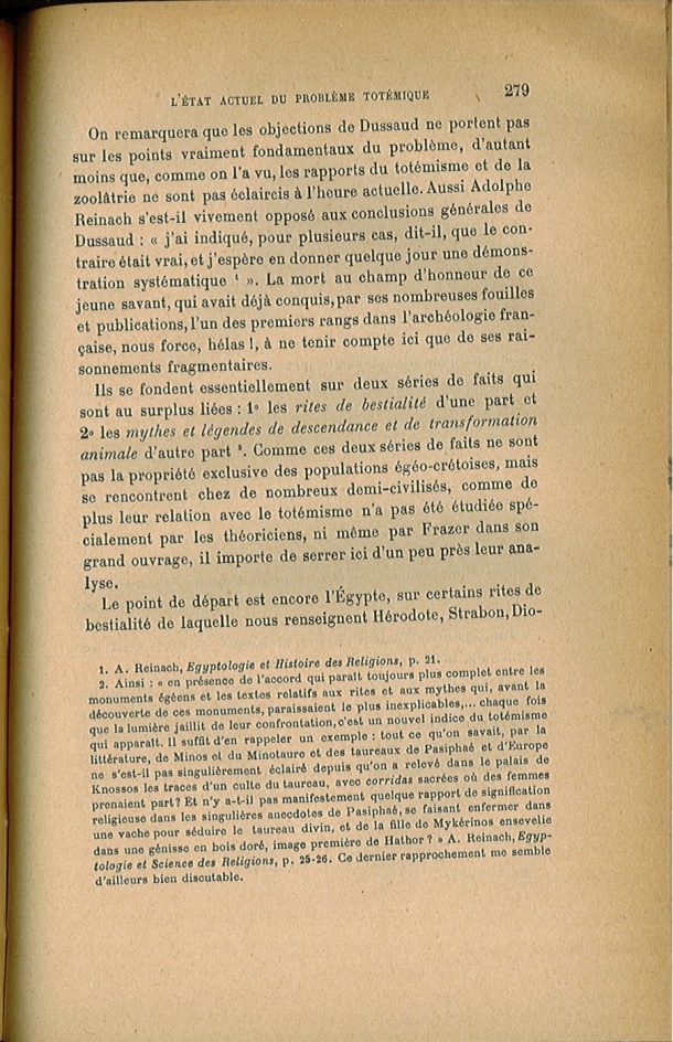 Arnold Van Gennep, l'État Actuel du Problème Totémique, 1920 / Arnold Van Gennep, l'État Actuel du Problème Totémique, 1920 / Van Gennep, Arnold /