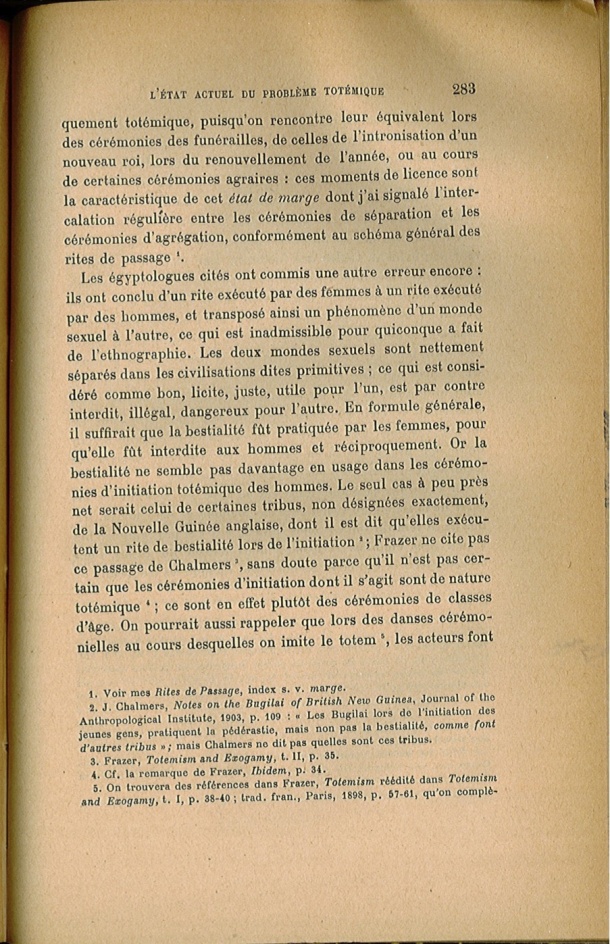 Arnold Van Gennep, l'État Actuel du Problème Totémique, 1920 / Arnold Van Gennep, l'État Actuel du Problème Totémique, 1920 / Van Gennep, Arnold /