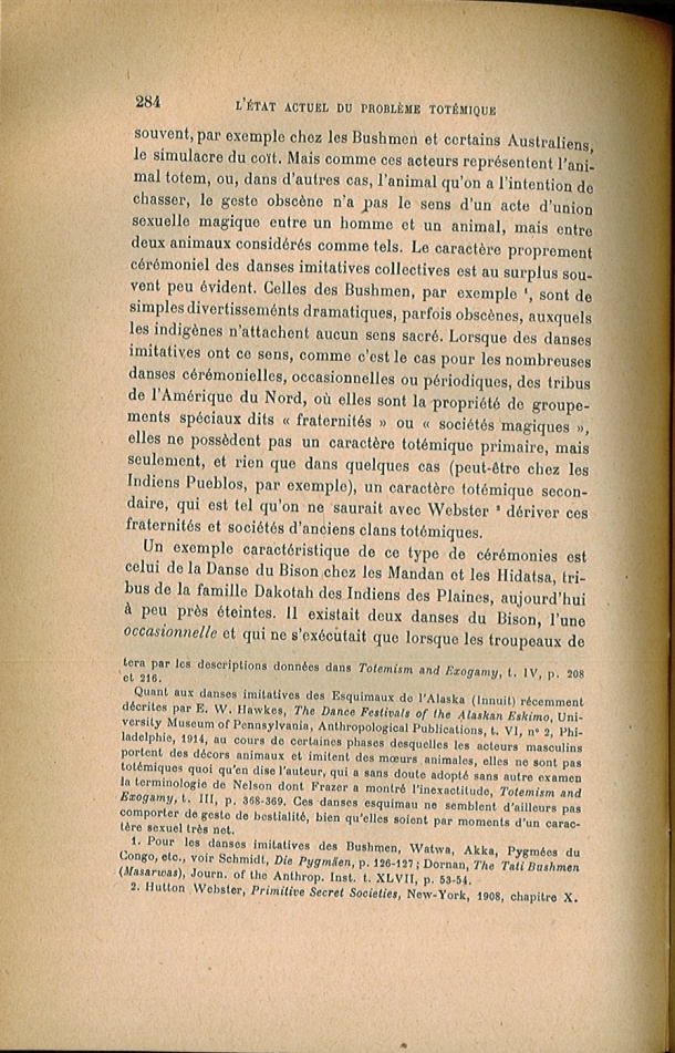 Arnold Van Gennep, l'État Actuel du Problème Totémique, 1920 / Arnold Van Gennep, l'État Actuel du Problème Totémique, 1920 / Van Gennep, Arnold /