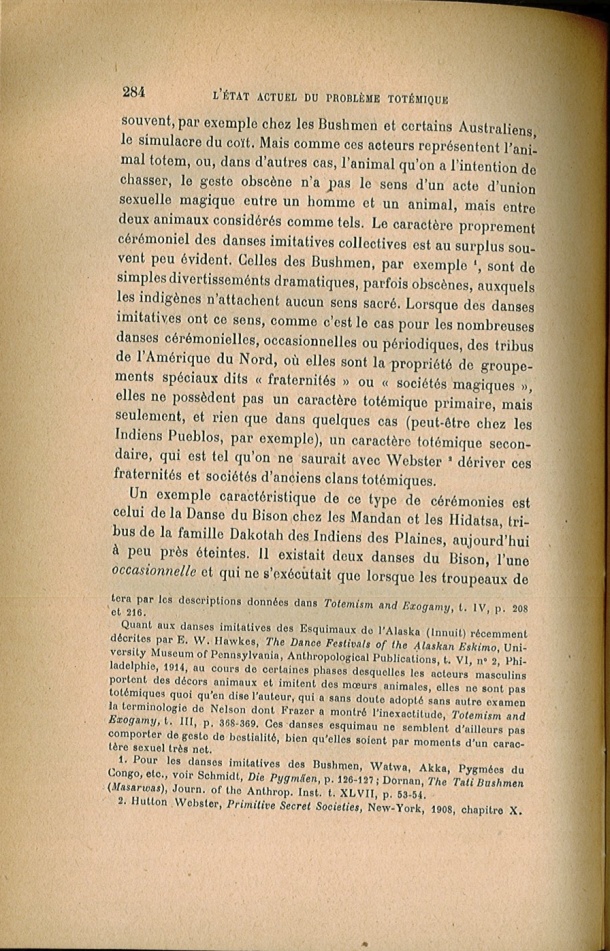 Arnold Van Gennep, l'État Actuel du Problème Totémique, 1920 / Arnold Van Gennep, l'État Actuel du Problème Totémique, 1920 / Van Gennep, Arnold / 