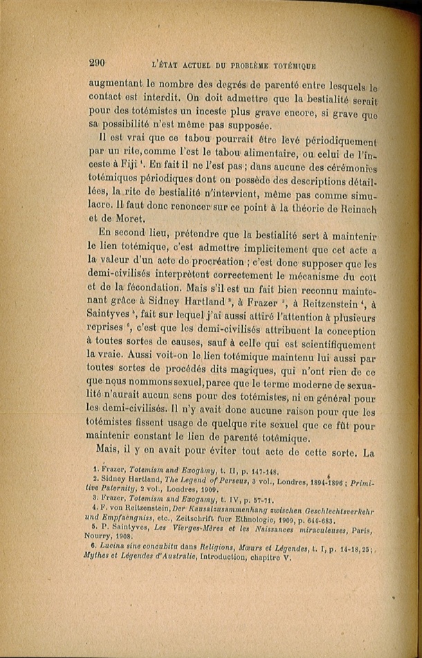 Arnold Van Gennep, l'État Actuel du Problème Totémique, 1920 / Arnold Van Gennep, l'État Actuel du Problème Totémique, 1920 / Van Gennep, Arnold / 