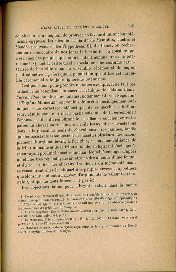 Arnold Van Gennep, l'État Actuel du Problème Totémique, 1920 / Arnold Van Gennep, l'État Actuel du Problème Totémique, 1920 / Van Gennep, Arnold /