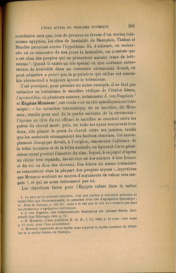 Arnold Van Gennep, l'État Actuel du Problème Totémique, 1920 / Arnold Van Gennep, l'État Actuel du Problème Totémique, 1920 / Van Gennep, Arnold / 