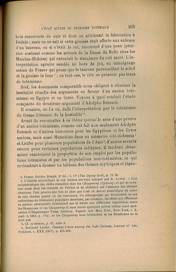 Arnold Van Gennep, l'État Actuel du Problème Totémique, 1920 / Arnold Van Gennep, l'État Actuel du Problème Totémique, 1920 / Van Gennep, Arnold /