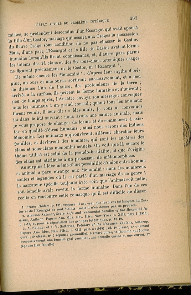 Arnold Van Gennep, l'État Actuel du Problème Totémique, 1920 / Arnold Van Gennep, l'État Actuel du Problème Totémique, 1920 / Van Gennep, Arnold /