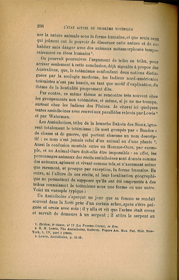 Arnold Van Gennep, l'État Actuel du Problème Totémique, 1920 / Arnold Van Gennep, l'État Actuel du Problème Totémique, 1920 / Van Gennep, Arnold / 