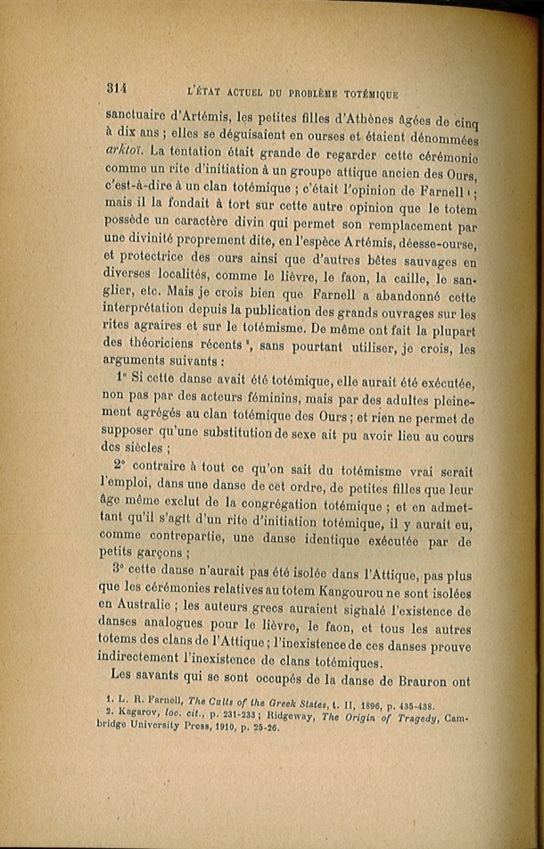 Arnold Van Gennep, l'État Actuel du Problème Totémique, 1920 / Arnold Van Gennep, l'État Actuel du Problème Totémique, 1920 / Van Gennep, Arnold / 