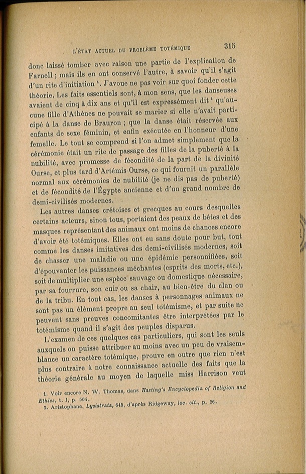 Arnold Van Gennep, l'État Actuel du Problème Totémique, 1920 / Arnold Van Gennep, l'État Actuel du Problème Totémique, 1920 / Van Gennep, Arnold / 