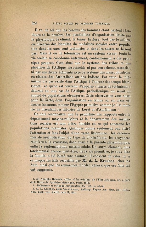 Arnold Van Gennep, l'État Actuel du Problème Totémique, 1920 / Arnold Van Gennep, l'État Actuel du Problème Totémique, 1920 / Van Gennep, Arnold / 