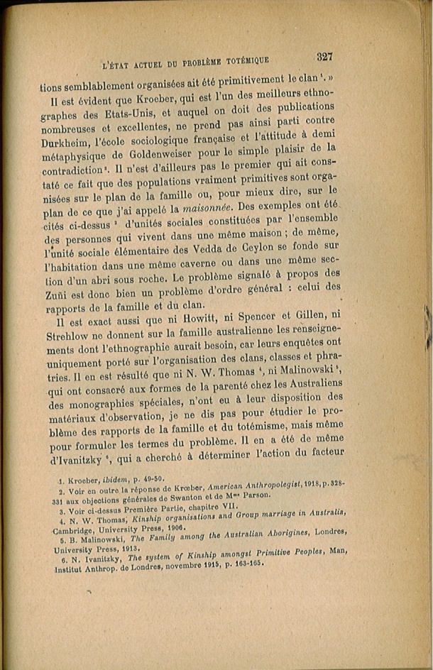 Arnold Van Gennep, l'État Actuel du Problème Totémique, 1920 / Arnold Van Gennep, l'État Actuel du Problème Totémique, 1920 / Van Gennep, Arnold /