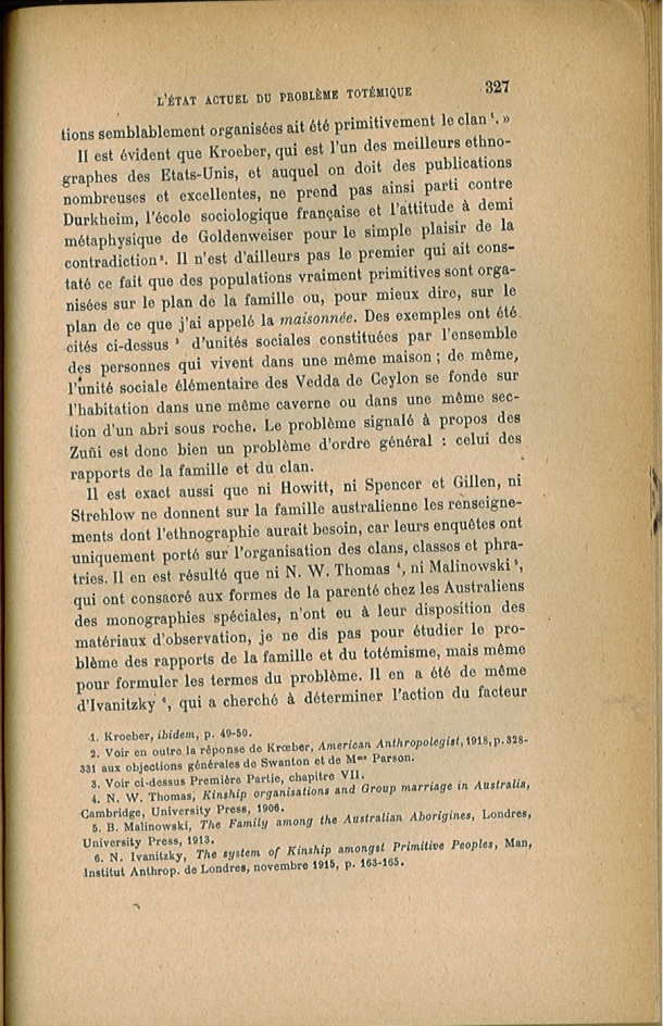 Arnold Van Gennep, l'État Actuel du Problème Totémique, 1920 / Arnold Van Gennep, l'État Actuel du Problème Totémique, 1920 / Van Gennep, Arnold / 