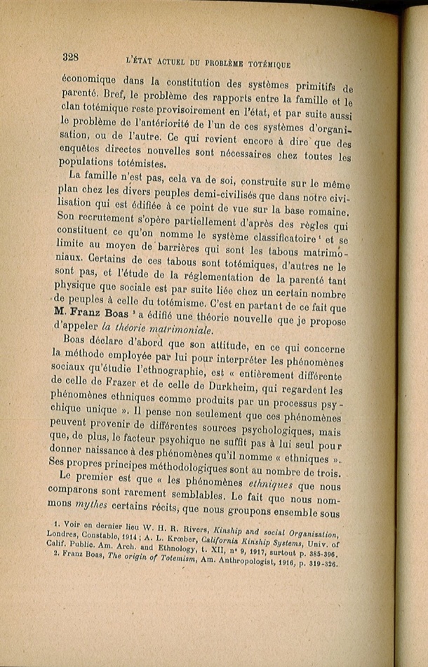 Arnold Van Gennep, l'État Actuel du Problème Totémique, 1920 / Arnold Van Gennep, l'État Actuel du Problème Totémique, 1920 / Van Gennep, Arnold /