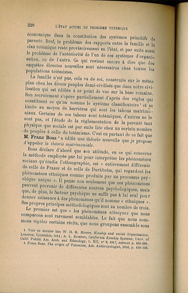 Arnold Van Gennep, l'État Actuel du Problème Totémique, 1920 / Arnold Van Gennep, l'État Actuel du Problème Totémique, 1920 / Van Gennep, Arnold / 