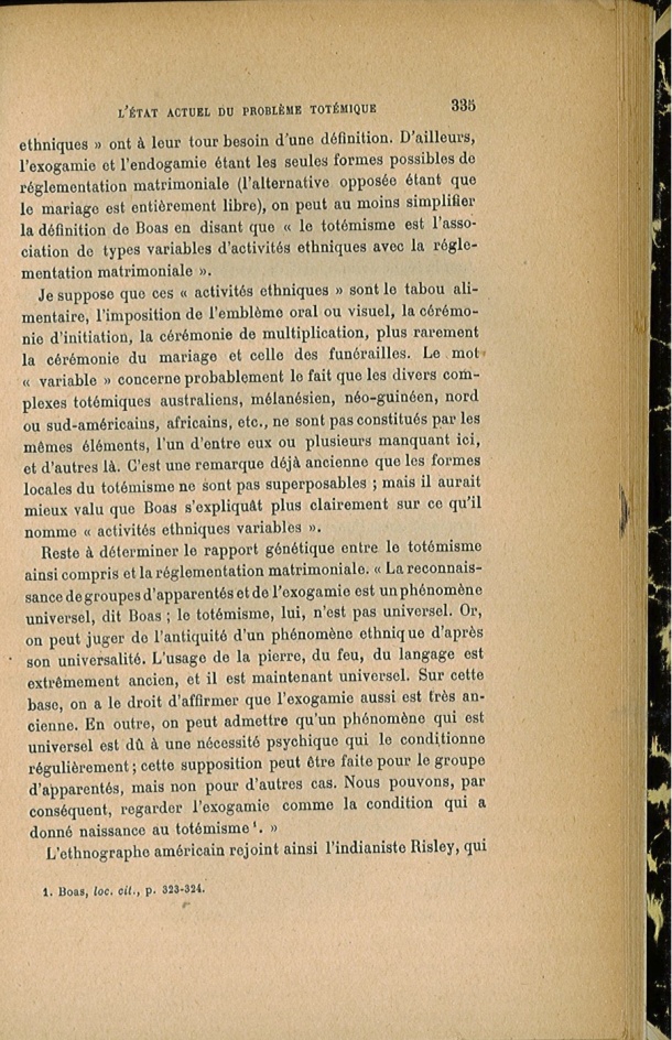 Arnold Van Gennep, l'État Actuel du Problème Totémique, 1920 / Arnold Van Gennep, l'État Actuel du Problème Totémique, 1920 / Van Gennep, Arnold /