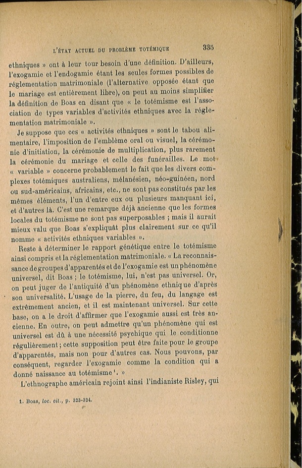 Arnold Van Gennep, l'État Actuel du Problème Totémique, 1920 / Arnold Van Gennep, l'État Actuel du Problème Totémique, 1920 / Van Gennep, Arnold / 