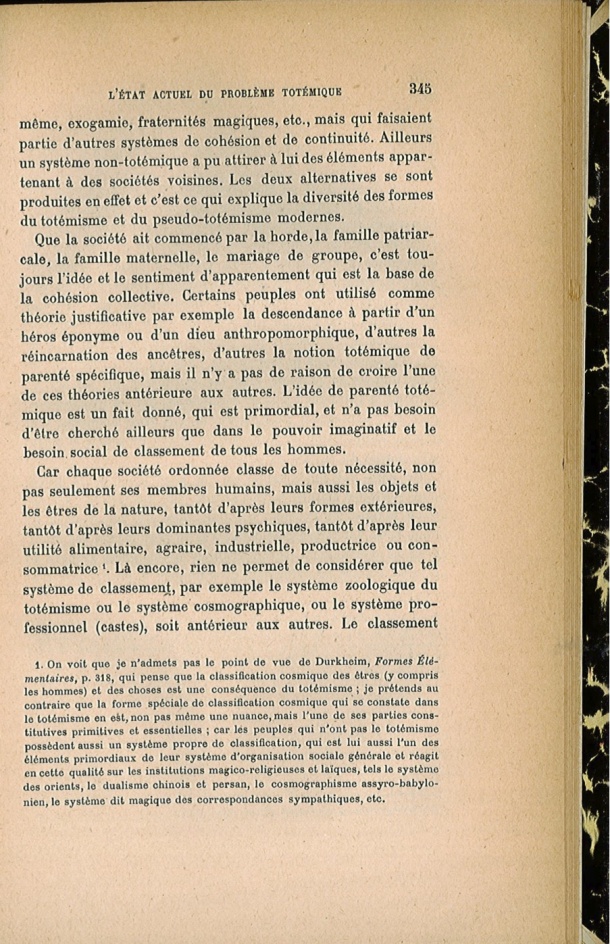 Arnold Van Gennep, l'État Actuel du Problème Totémique, 1920 / Arnold Van Gennep, l'État Actuel du Problème Totémique, 1920 / Van Gennep, Arnold / 