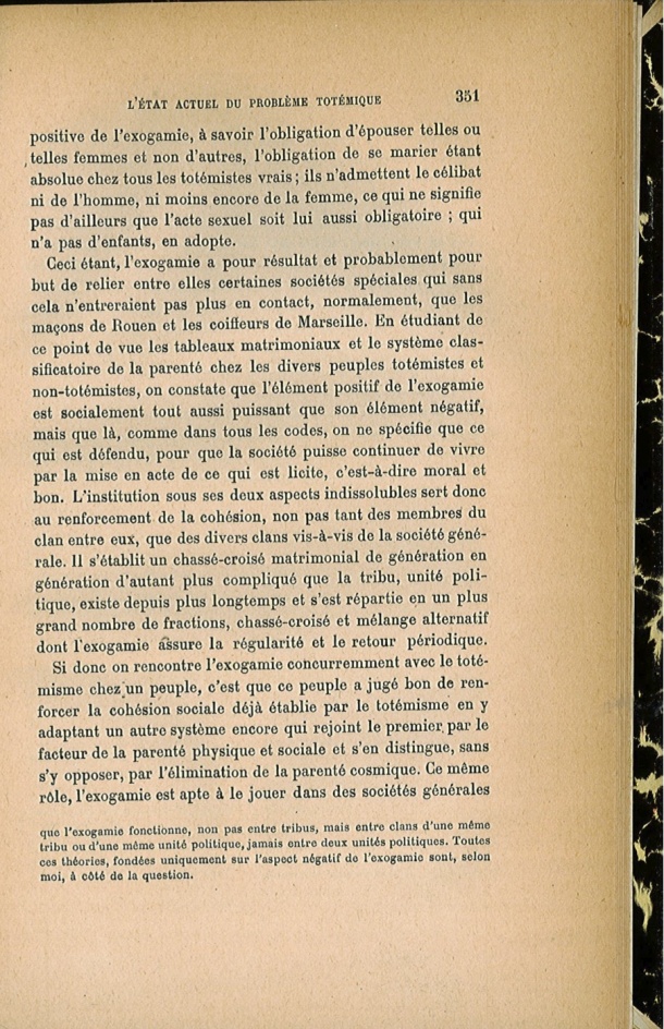 Arnold Van Gennep, l'État Actuel du Problème Totémique, 1920 / Arnold Van Gennep, l'État Actuel du Problème Totémique, 1920 / Van Gennep, Arnold /