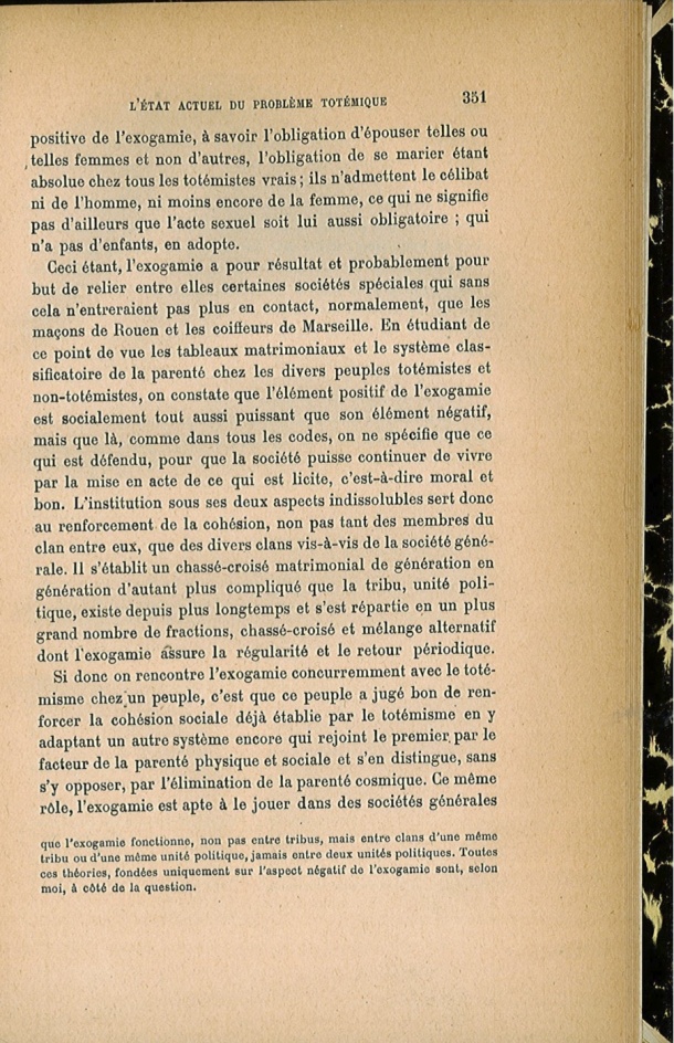 Arnold Van Gennep, l'État Actuel du Problème Totémique, 1920 / Arnold Van Gennep, l'État Actuel du Problème Totémique, 1920 / Van Gennep, Arnold / 