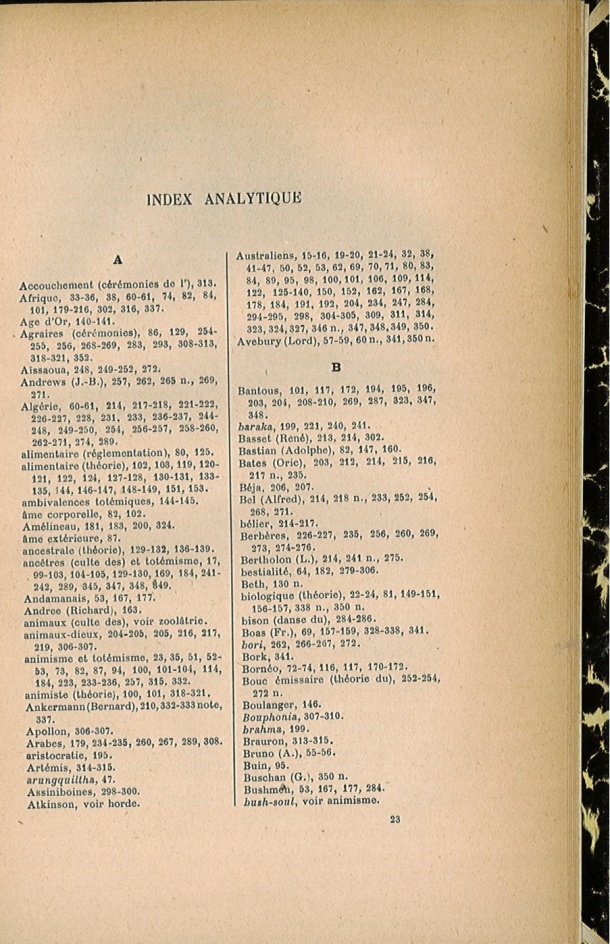 Arnold Van Gennep, l'État Actuel du Problème Totémique, 1920 / Arnold Van Gennep, l'État Actuel du Problème Totémique, 1920 / Van Gennep, Arnold / 