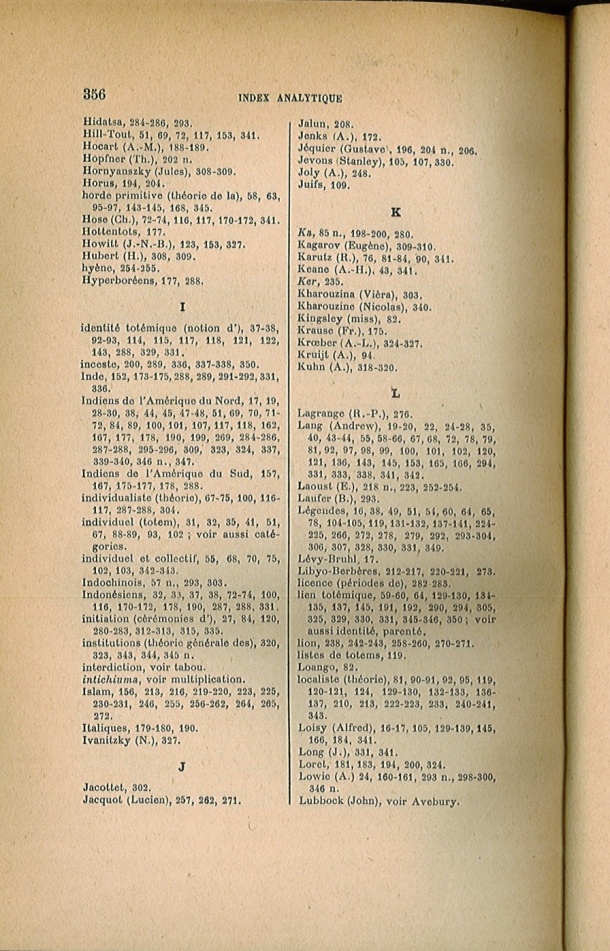 Arnold Van Gennep, l'État Actuel du Problème Totémique, 1920 / Arnold Van Gennep, l'État Actuel du Problème Totémique, 1920 / Van Gennep, Arnold /