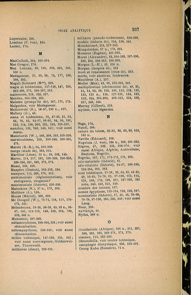 Arnold Van Gennep, l'État Actuel du Problème Totémique, 1920 / Arnold Van Gennep, l'État Actuel du Problème Totémique, 1920 / Van Gennep, Arnold / 