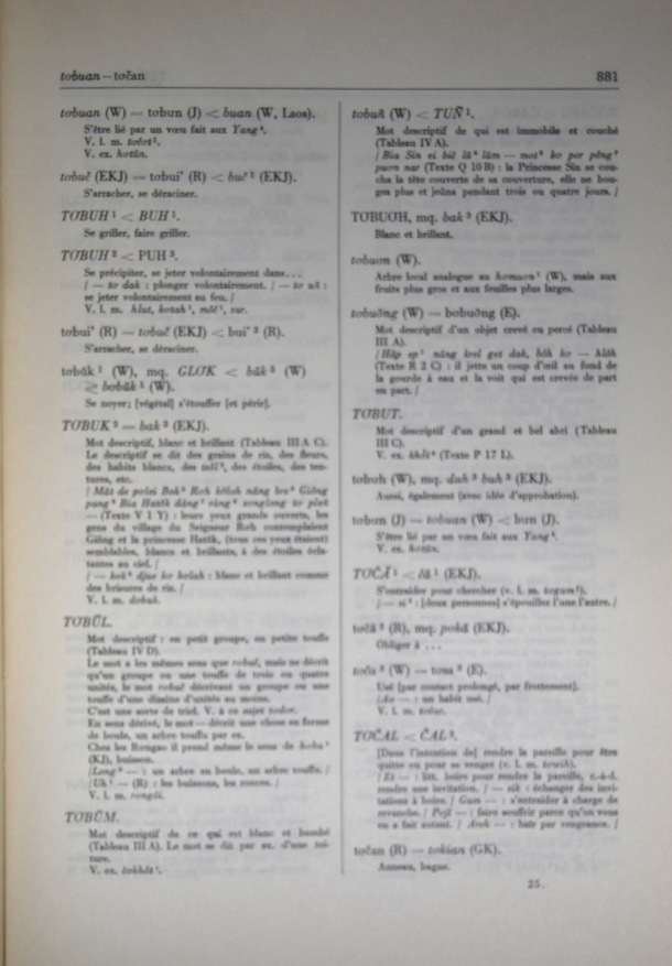 Dictionnaire Bahnar-Français, Guilleminet (tome 2, L-U) / Dictionnaire Bahnar-Français, Guilleminet (tome 2, L-U) / Guilleminet, Paul /  Viet Nam/ Viet Nam