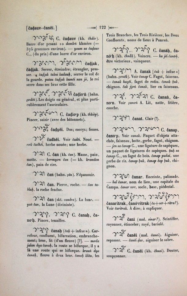 Dictionnaire Cam-Français, E. Aymonier et A. Cabaton / c<an / Cabaton, Antoine; Aymonier, Etienne /  Viet Nam/ Viet Nam