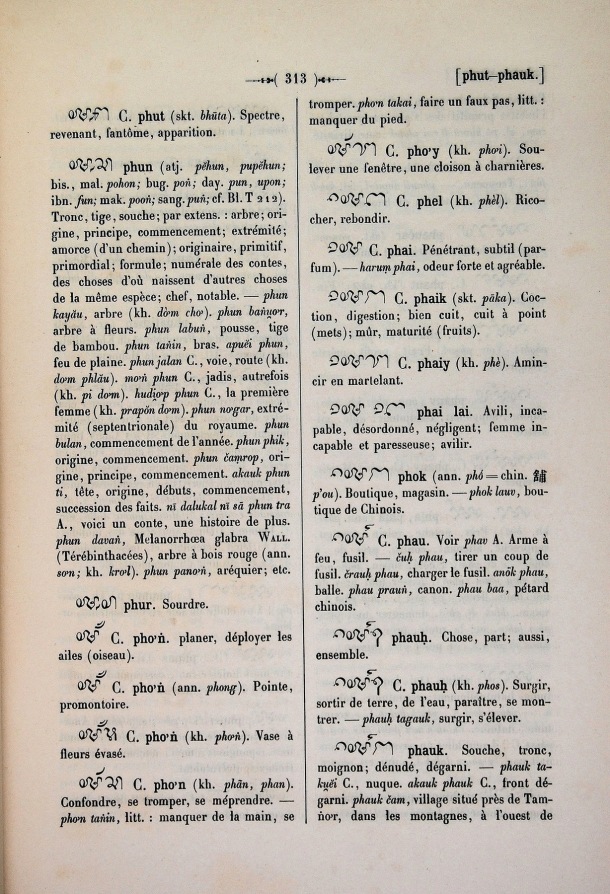 Dictionnaire Cam-Français, E. Aymonier et A. Cabaton / phau / Cabaton, Antoine; Aymonier, Etienne /  Viet Nam/ Viet Nam