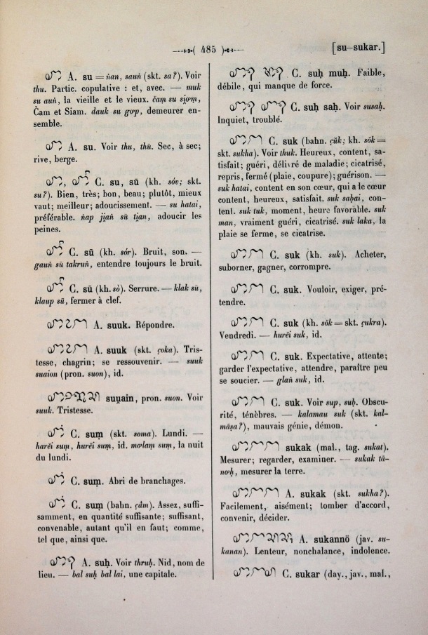 Dictionnaire Cam-Français, E. Aymonier et A. Cabaton / su / Cabaton, Antoine; Aymonier, Etienne /  Viet Nam/ Viet Nam