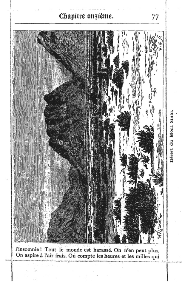D'Irlande en Australie. Souvenirs et Impressions de Voyage / Gravure: Désert du Mont Sinaï (illustration) / Lemire R.P, Achile /  Australia/ Australie