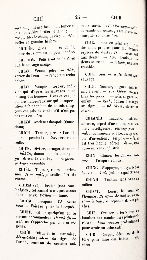 Dictionnaire Stieng, H. Azémar / Dictionnaire Stieng, H. Azémar / Azémar, H. /  Viet Nam/ Viet Nam