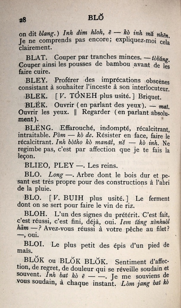 Dictionnaire Bahnar-Français, P.X. Dourisboure / Dictionnaire Bahnar-Français, P.X. Dourisboure / Dourisboure, P.X. /  Viet Nam/ Viet Nam