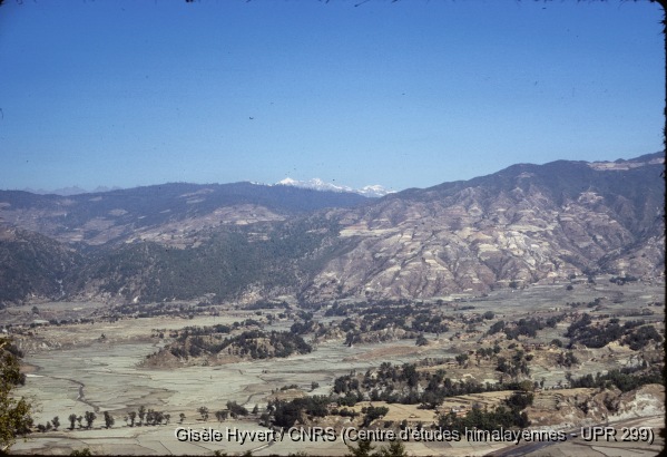 Vallée de Kathmandu c.1971 / Changu Narayan : vue des environs.  / Hyvert, Gisèle  / Changu Narayan (Bhaktapur district), Népal 