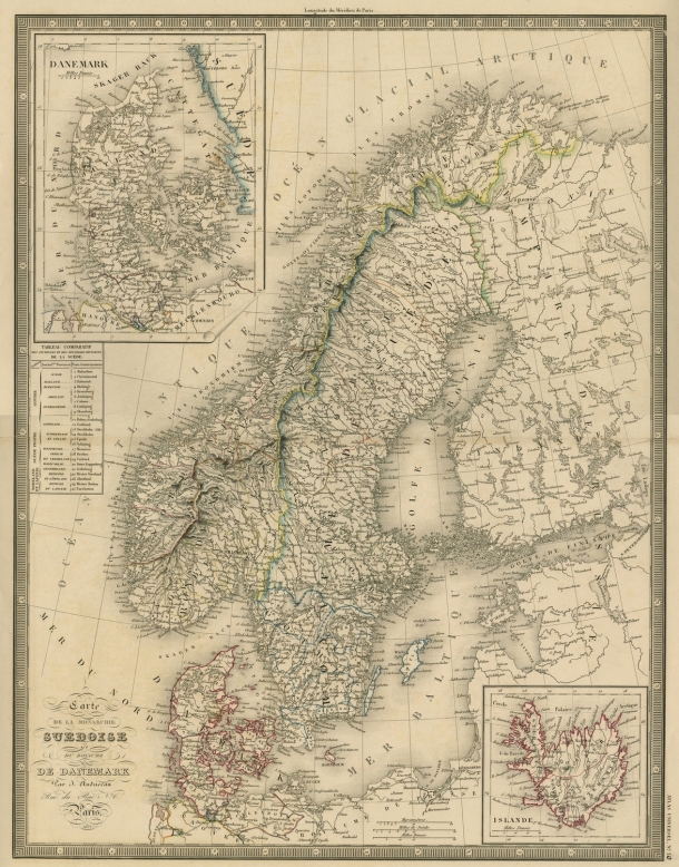 General historical maps / Carte de la Monarchie Suedoise et du Royaume de Danemark / J. Audriveau /  Egypt/ Égypte