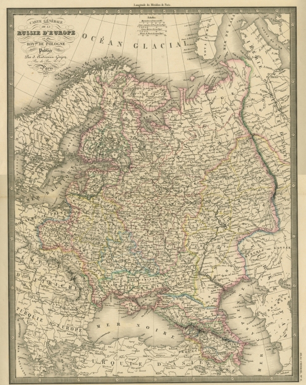 General historical maps / Carte générale de la Russie d'Europe et du Royaume de Pologne / J. Andriveau-Goujon /  Egypt/ Égypte